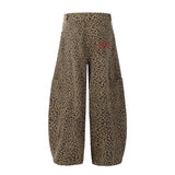 Leopard Print American Retro-High Jeans