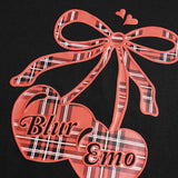 Creative Heart Bow Print Short-Sleeve T-Shirt