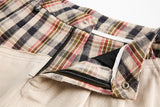 Plaid Distinctive Irregular Loose Pleated Pants