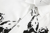 Abstract Angel Printed Short-Sleeve Shirt