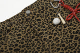Leopard Print American Retro-High Jeans
