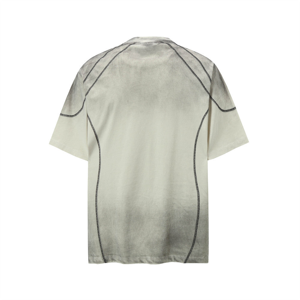 Unique Spray Dyed Dirty T-Shirt