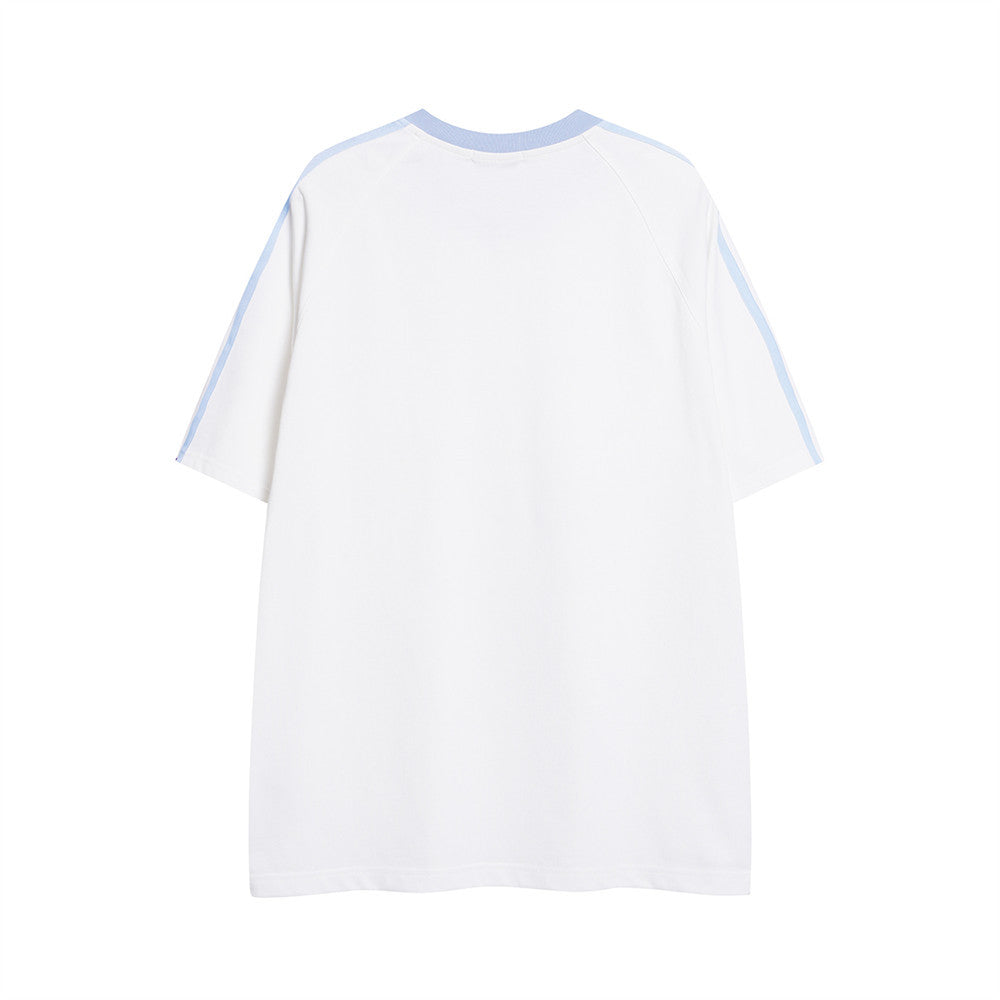 Colorful Cartoon Embroidered T-Shirt
