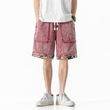 Vintage Washed Denim Reto Shorts