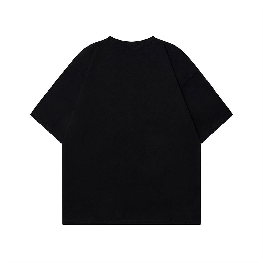 Rose Printed Casual American T-Shirt
