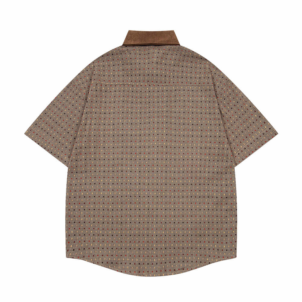 Fun Cartoon Plaid Shirt