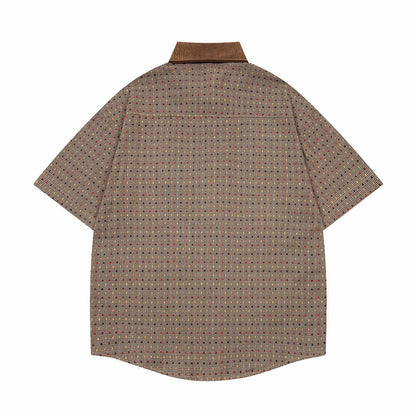 Fun Cartoon Plaid Shirt