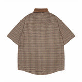 Fun Cartoon Plaid Shirt