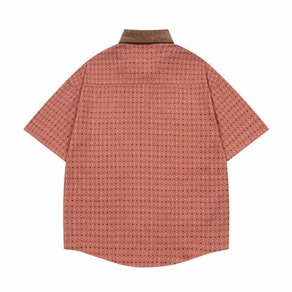 Fun Cartoon Plaid Shirt