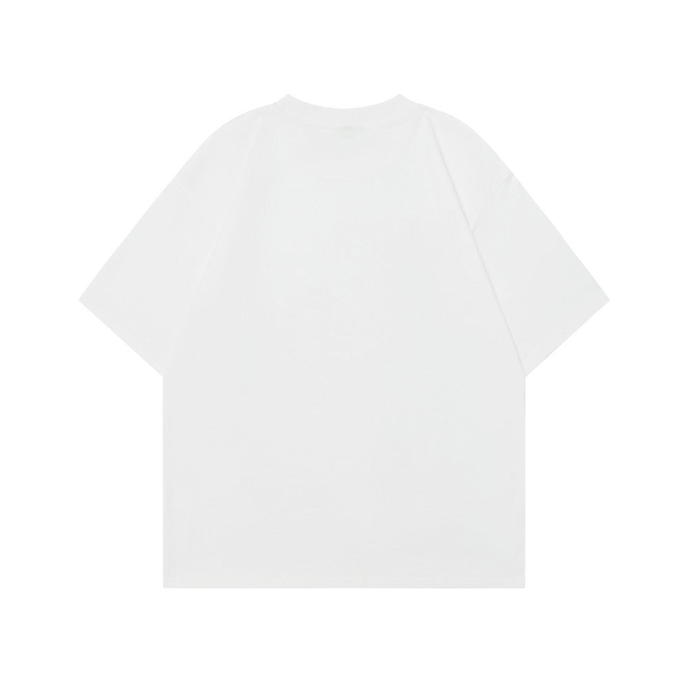 Rose Printed Casual American T-Shirt