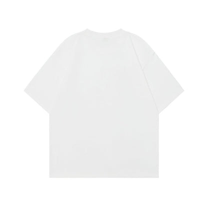 Rose Printed Casual American T-Shirt