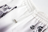 High street graffiti spray dye shorts