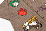 Fun Cartoon Plaid Shirt