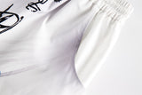 High street graffiti spray dye shorts