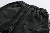 Vintage Washed Denim Reto Shorts