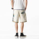 Embroidered Lace Stitched Sports Shorts