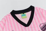 Trendy Striped Cartoon Print T-Shirt