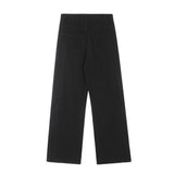 Vintage Washed Functional Multi-Pocket Straight Jeans