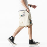 Embroidered Lace Stitched Sports Shorts