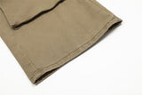 Vintage Washed Functional Multi-Pocket Straight Jeans