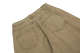 Vintage Washed Functional Multi-Pocket Straight Jeans