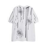 Ink Splash Hip Hop Letter T-Shirt