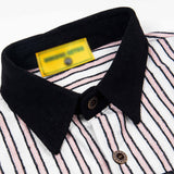 Loose Cartoon Stripe Short Sleeve Shirt