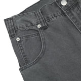 Vintage Wash Straight Leg Jeans