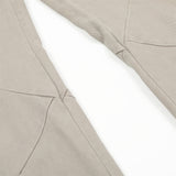 Trendy Punk Solid Color Pleated Pants