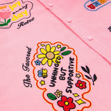 Trendy Embroidered Loose Lapel Summer Shirt