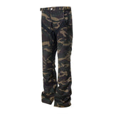 Big Horn Camouflage Deconstructed Zipper Jeans