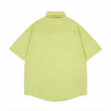 Trendy Embroidered Loose Lapel Summer Shirt