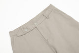 Trendy Punk Solid Color Pleated Pants