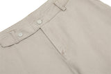 Trendy Punk Solid Color Pleated Pants