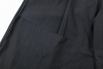 Flanging Distinctive Solid Color Wide Jorts