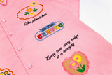 Trendy Embroidered Loose Lapel Summer Shirt