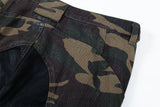 Big Horn Camouflage Deconstructed Zipper Jeans