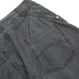 Vintage Wash Straight Leg Jeans