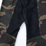Big Horn Camouflage Deconstructed Zipper Jeans