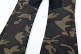 Big Horn Camouflage Deconstructed Zipper Jeans