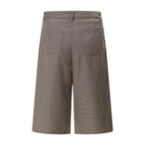 Vintage Plaid Casual Wide-Leg Jorts