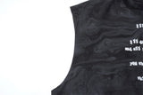 Waist Tie-Dye English Letter Tank