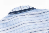 Embroidered Bear Cartoon Stripe Summer Shirt