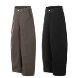 American Wide Leg Deconstructed Split Pants