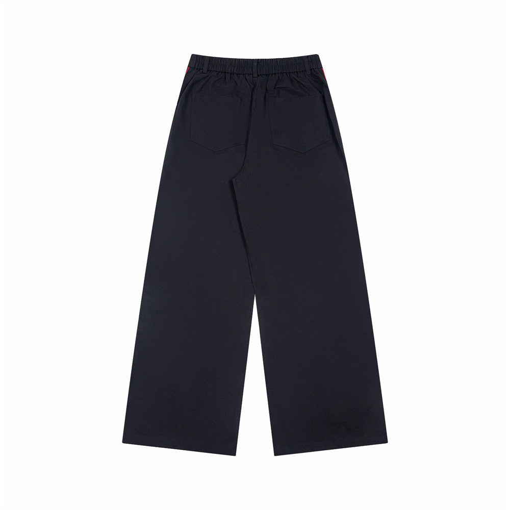 Trendy Contrast Stitching Plaid Straight