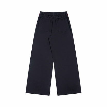 Trendy Contrast Stitching Plaid Straight