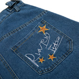 High Street Wide-Leg Denim Short