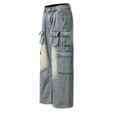 Vintage Retro Tooling Loose Wide Jeans