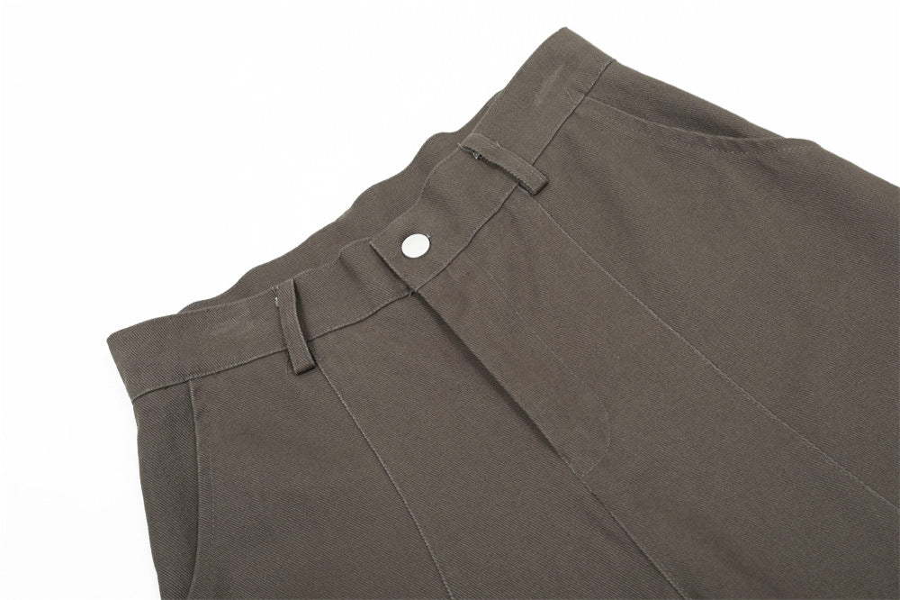 American Wide Leg Deconstructed Split Pants