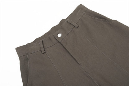American Wide Leg Deconstructed Split Pants
